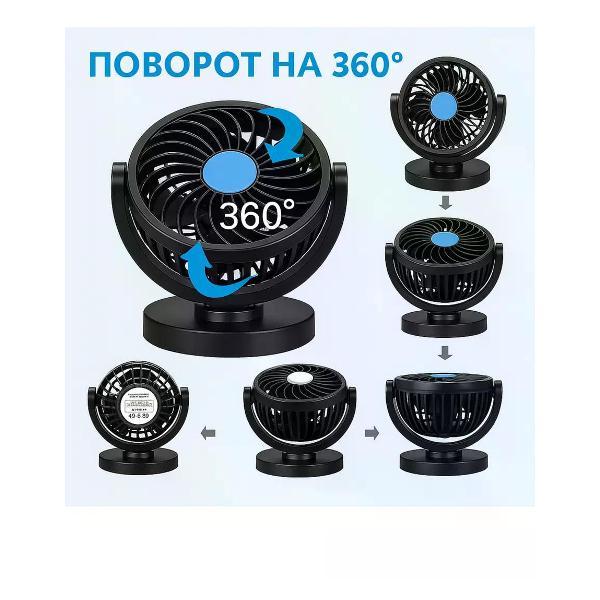 Вентилятор автомобильный Rowgo RG-1228
