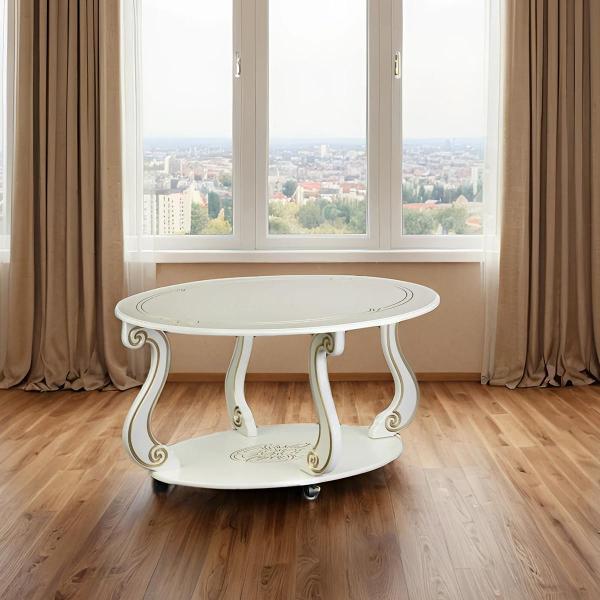 Стол журнальный Мебелик Овация (М) на колесах