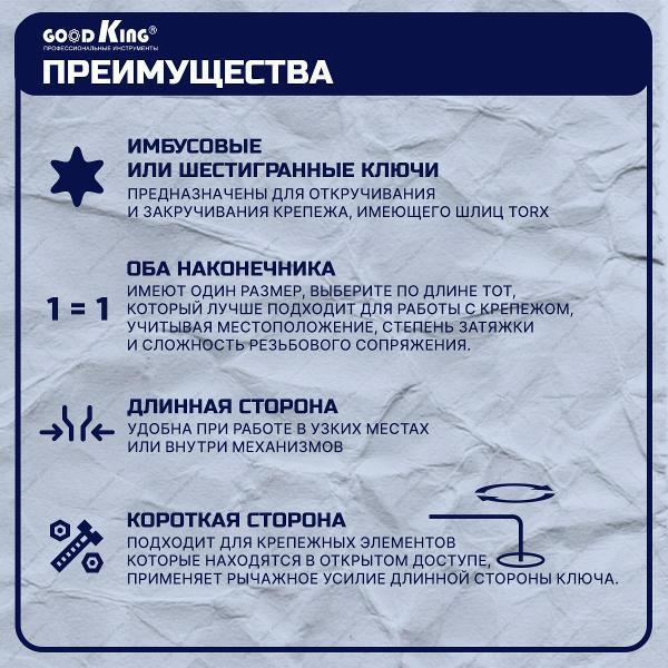 Набор ключей и головок GOODKING 45212