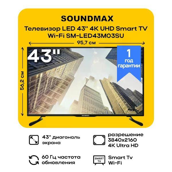 Телевизор Soundmax SM-LED43M03SU фото
