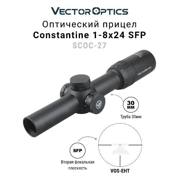 Тепловизионный прицел Vector Optics 30 мм SFP Constantine 1-8x24