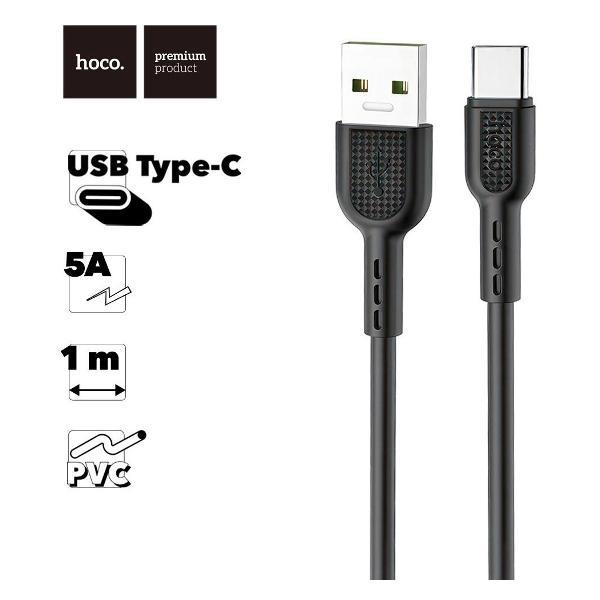 Кабель для смартфона, телефона Hoco X33 Surge Type-C, 5А, 1м, PVC фото