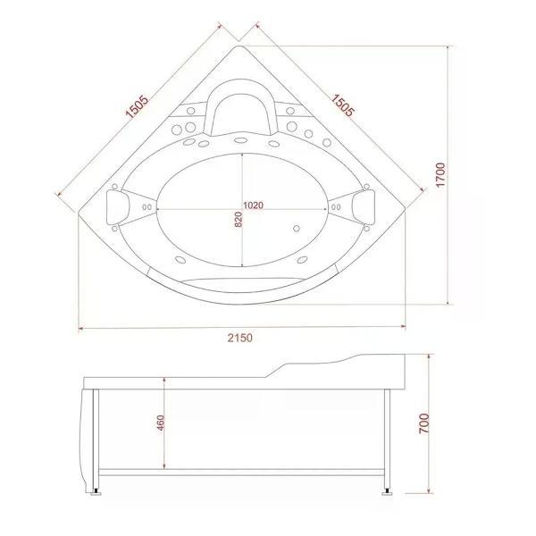 Ванна EvaGold OLB-806