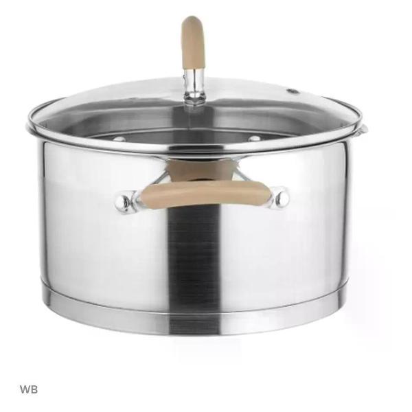 Кастрюля Lara Кастрюля из нержавеющей стали с крышкой