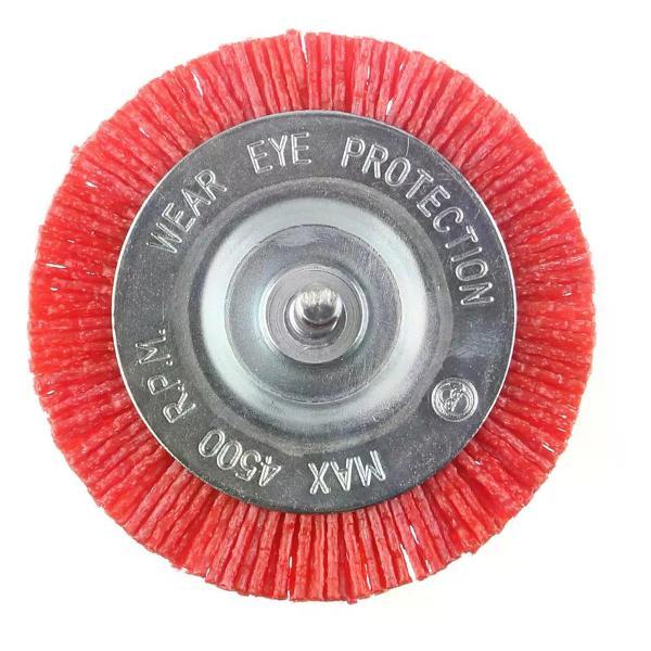 Дрель DORN Щетка-насадка для дрели нейлоновая плоская 75 мм