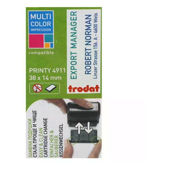 Оснастка для печати нет бренда Оснастка для штампов 14*38 мм