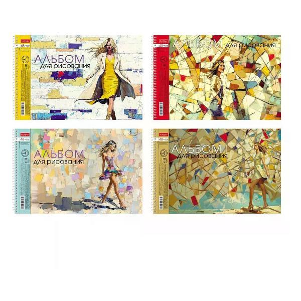 Наклейка для творчества нет бренда Альбом для рисования А4 48 листов 1 шт