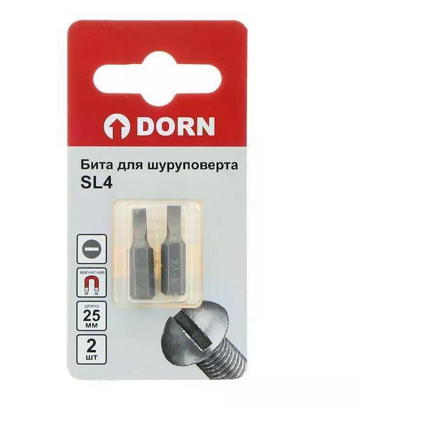 Шуруповерт DORN Биты SL-4, 25 мм 2 шт