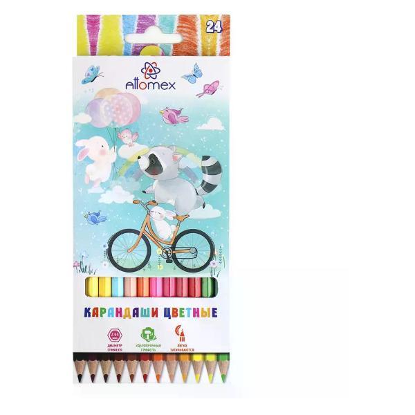 Карандаш ATTOMEX Цветные карандаши 24 цвета