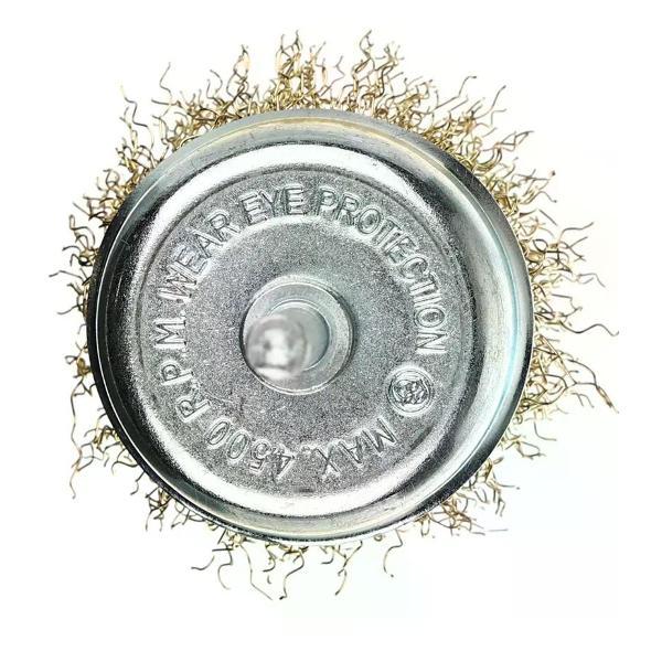 Дрель DORN Щетка-насадка для дрели латунированная чашечная 50 мм