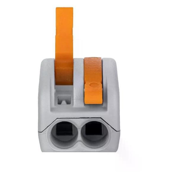 Клемма строительно-монтажная NO NAME Клемма с рычажком 222-412 б/пасты 2 провода 01-25 мм2 5 шт.