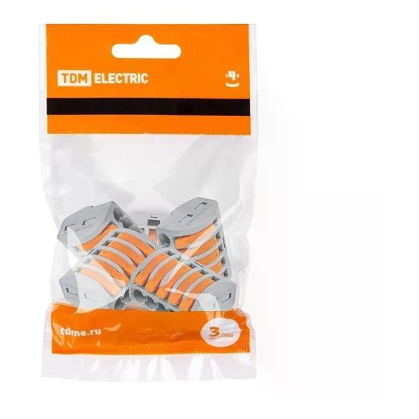 Клемма строительно-монтажная NO NAME Клемма с рычажком 222-415 б/пасты 5 проводов 01-25 мм2 5 шт.