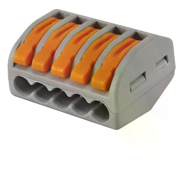 Клемма строительно-монтажная TDM ELECTRIC-TM Клемма с рычажком 415 без пасты 5 проводов 01-25 мм2 85 шт.