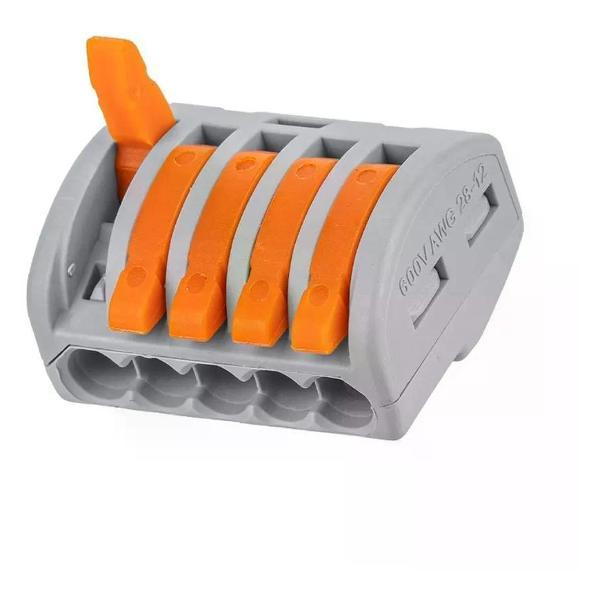 Клемма строительно-монтажная TDM ELECTRIC-TM Клемма с рычажком 415 без пасты 5 проводов 01-25 мм2 85 шт.