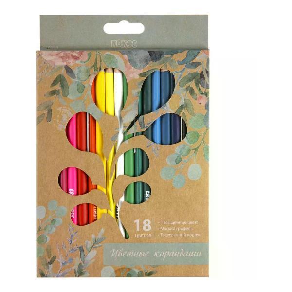 Карандаш Brigfut Карандаши цветные 18 цветов