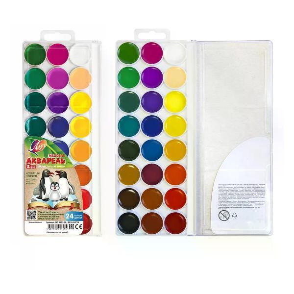 Краска штемпельная Луч Краски для рисования 24 цвета