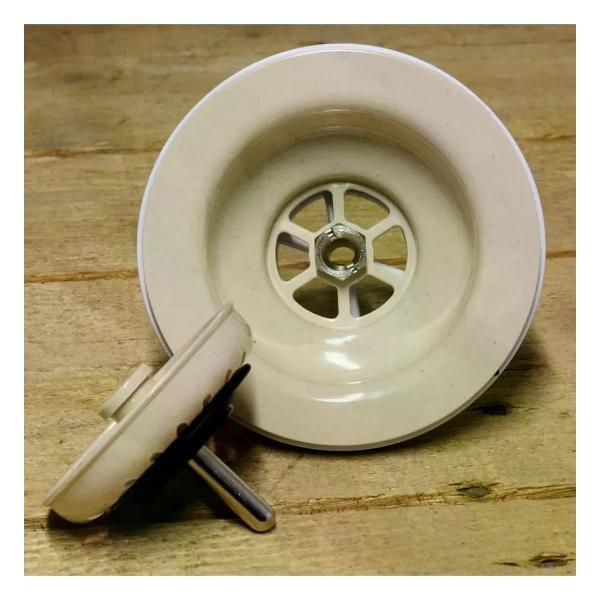 Сифон, отвод, гофра McALPINE Выпуск для мойки 3 1/2" с решеткой 113 мм круглый перелив