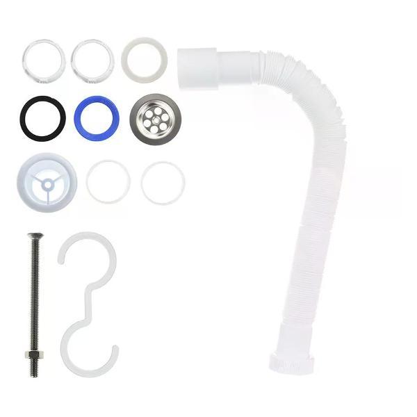 Сифон, отвод, гофра нет бренда Сифон для мойки 1 1/2"х40/50 мм, гофрированный 1200 мм