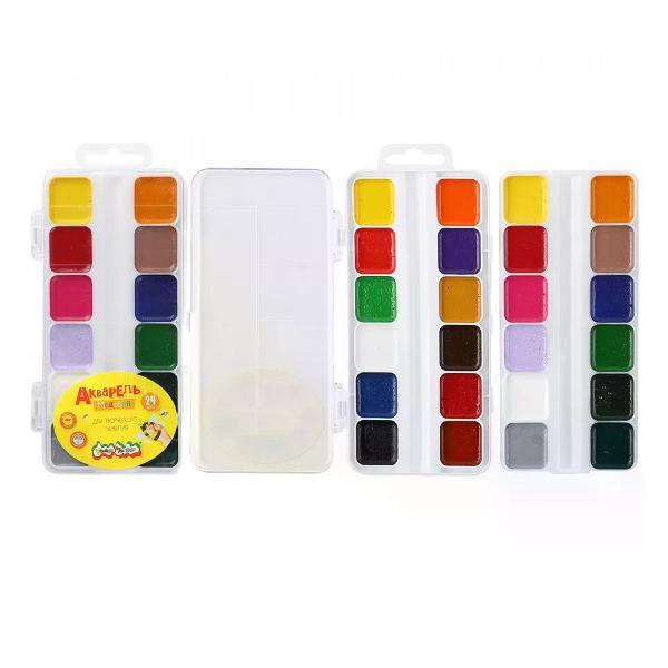 Краска штемпельная КАЛЯКА-МАЛЯКА Краски для рисования 24 цвета