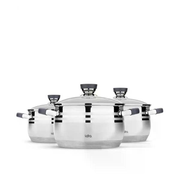 Набор посуды для приготовления Lara Набор кастрюль из нержавеющей стали Lara