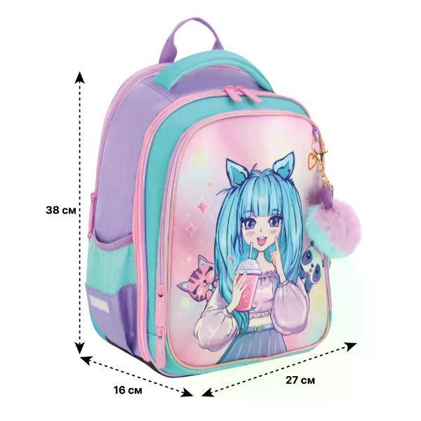 Рюкзак NO NAME Рюкзак школьный с брелоком