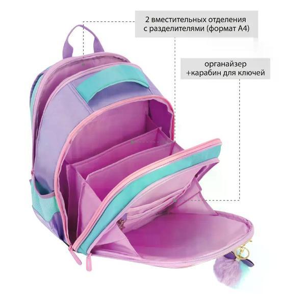 Рюкзак NO NAME Рюкзак школьный с брелоком