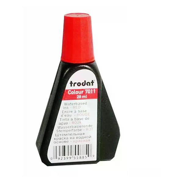Краска штемпельная Trodat Штемпельная краска 28 мл водная красная