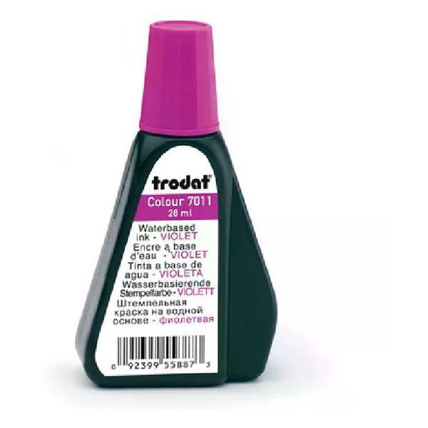 Краска штемпельная Trodat Фиолетовая штемпельная краска 28 мл водная