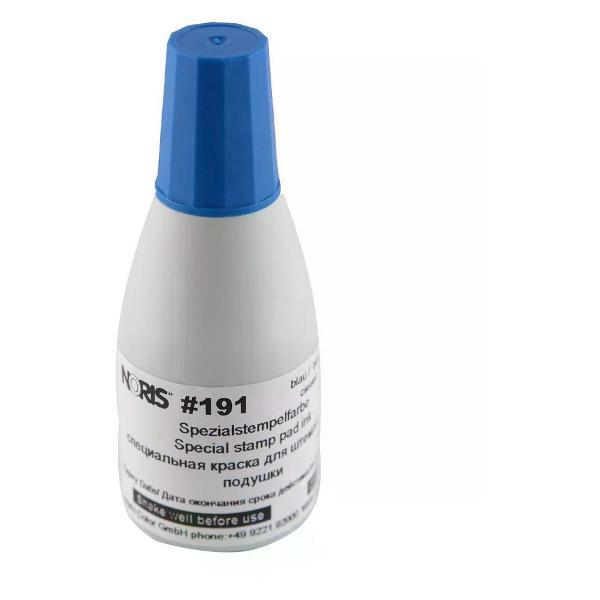 Краска штемпельная NORIS Быстросохнущая синяя штемпельная краска 25 мл спиртовая н