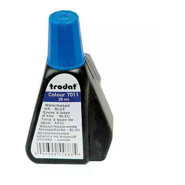 Краска штемпельная Trodat Штемпельная краска 28 мл синяя водная