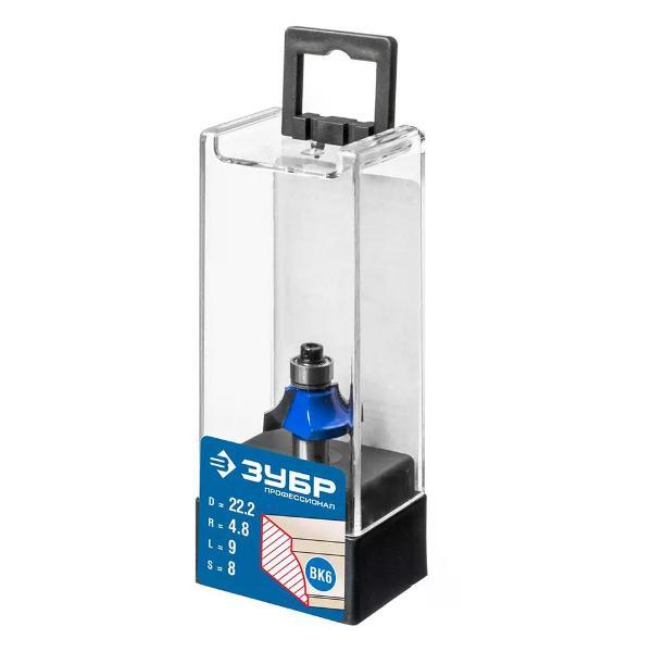 Фрезер ЗУБР Фреза кромочная калевочная №1 22,2x9 мм радиус 4,8 мм