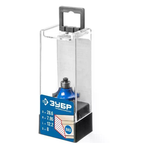 Фрезер ЗУБР Фреза кромочная калевочная №1 28,6x12,2 мм радиус 8 мм
