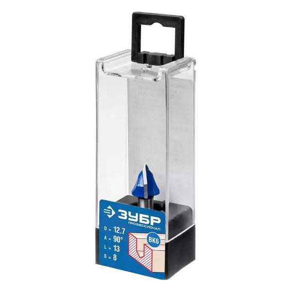 Фрезер ЗУБР Фреза пазовая галтельная V-образная 12,7x13 мм угол 90#