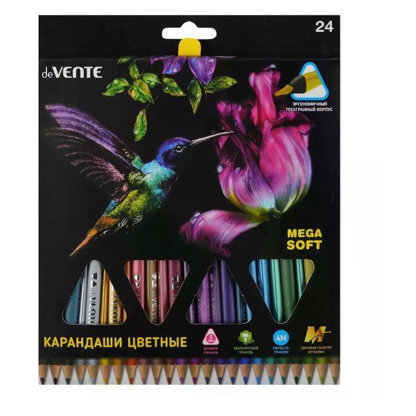 Карандаш нет бренда Карандаши цветные 24 цвета