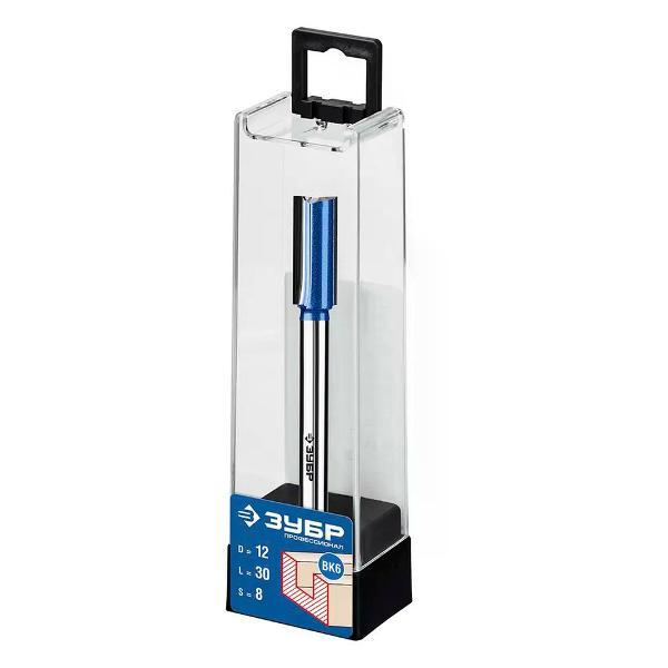 Фрезер ЗУБР Фреза пазовая прямая 12x30 мм с нижними подрезателями