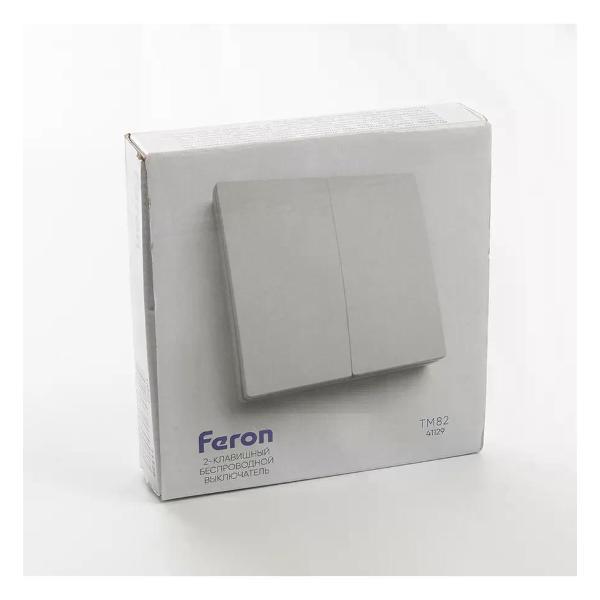 Выключатель механический Feron Выключатель двухклавишный беспроводной