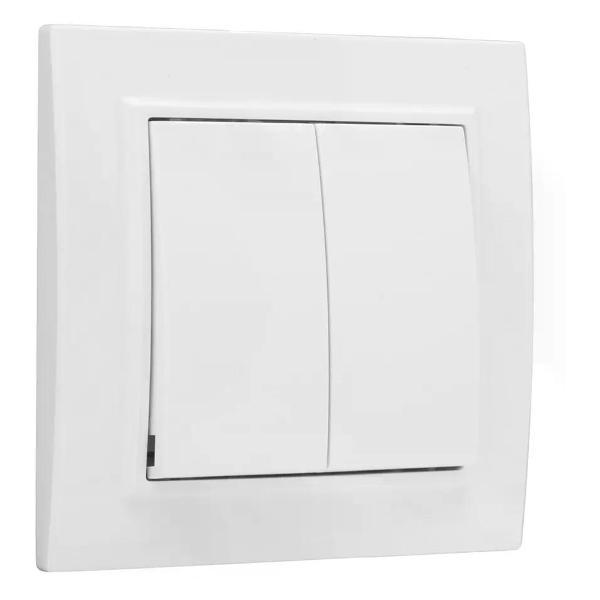 Выключатель механический EKF Выключатель двухклавишный