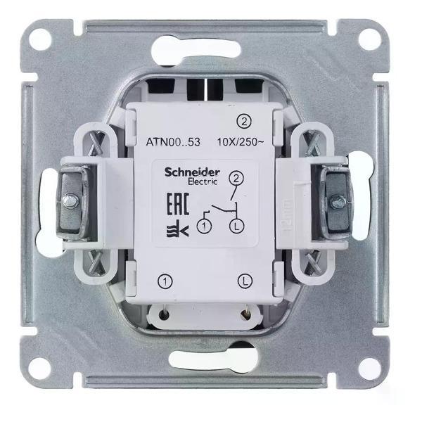 Выключатель механический Schneider Electric Выключатель двухклавишный с подсветкой