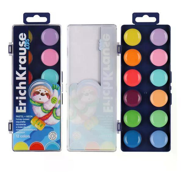 Краска штемпельная ERICH KRAUSE Краски для рисования 12 цветов