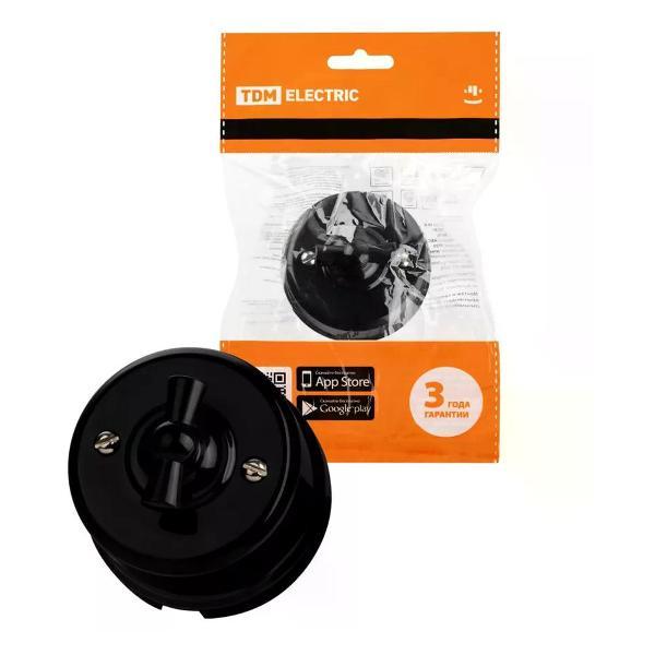 Выключатель механический TDM Выключатель поворотный ретро