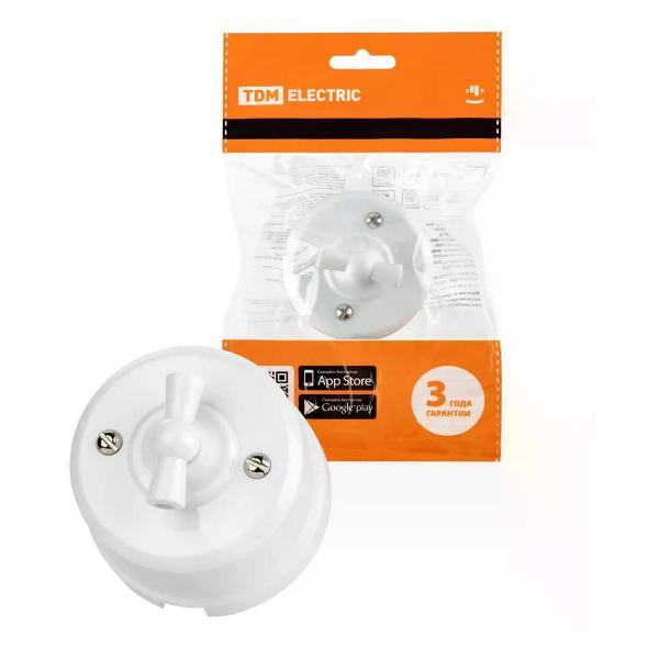 Выключатель механический TDM Выключатель поворотный ретро