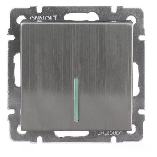 Выключатель механический ONVOLT Выключатель одноклавишный с подсветкой