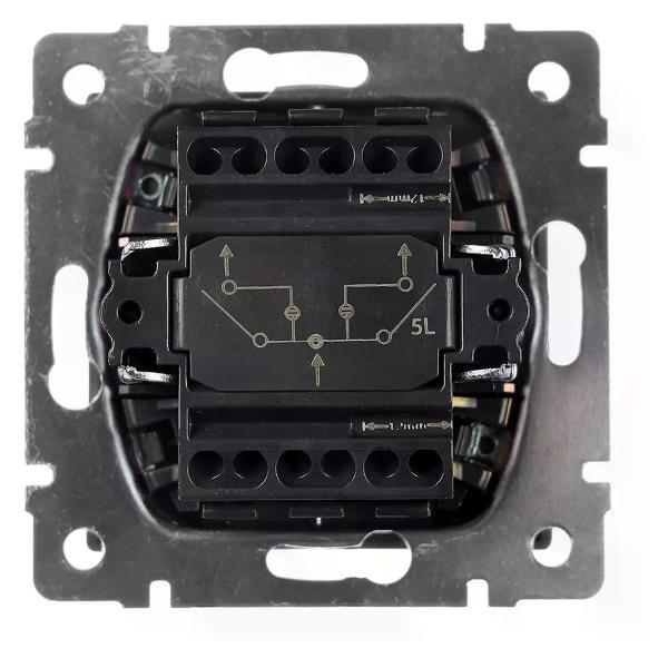 Выключатель механический ONVOLT Выключатель двухклавишный с подсветкой