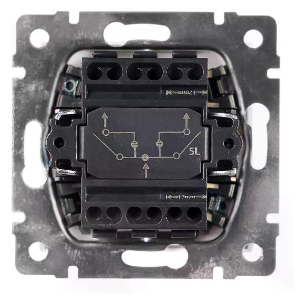 Выключатель механический ONVOLT Выключатель двухклавишный с подсветкой