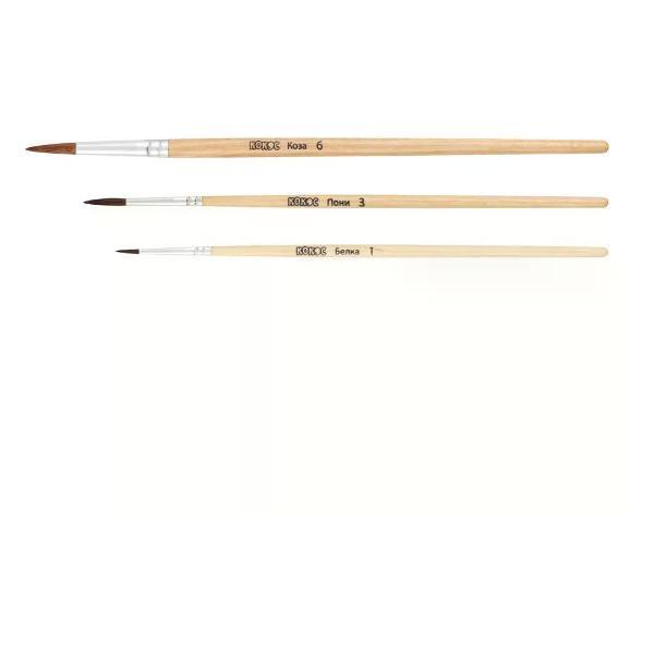 Кисть художественная Brigfut Кисти для рисования 3 шт