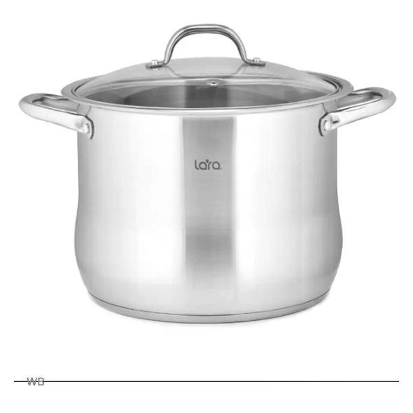Кастрюля Lara Кастрюля с крышкой LR02-42/9,6 литра/для всех видов плит