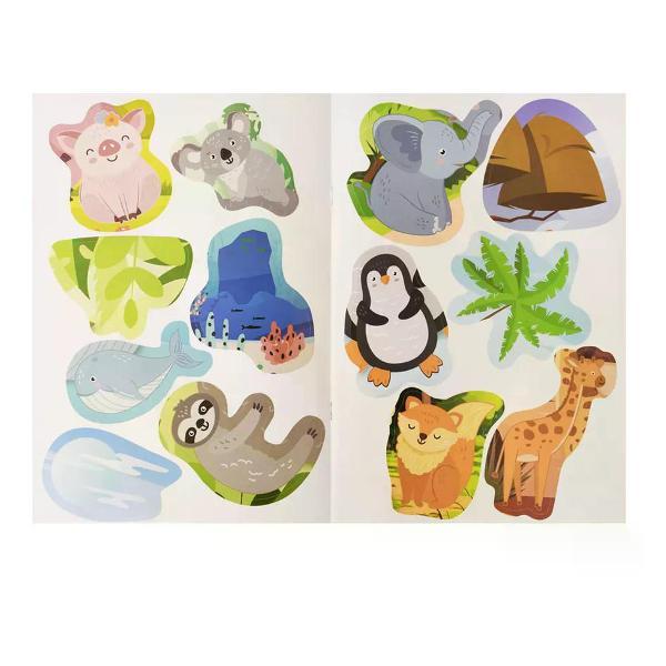 Книга КАЛЯКА-МАЛЯКА Книжка развивающая с наклейками