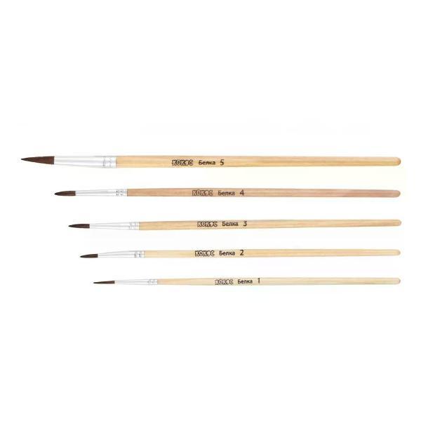 Кисть художественная нет бренда Набор кистей для рисования 5 шт