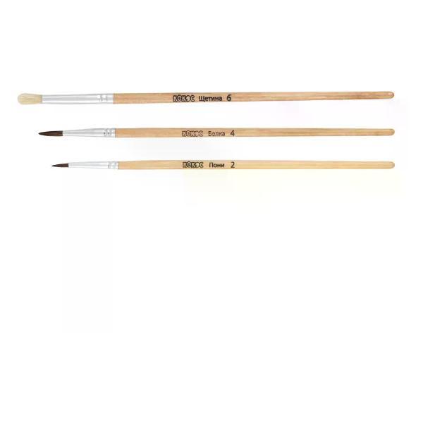 Кисть художественная Brigfut Кисти для рисования 3 шт