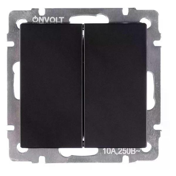 Выключатель механический ONVOLT Выключатель двухклавишный